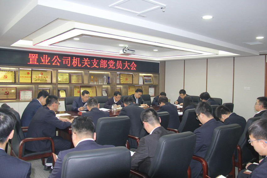 置業(yè)公司機關支部召開2019年第一次黨員大會